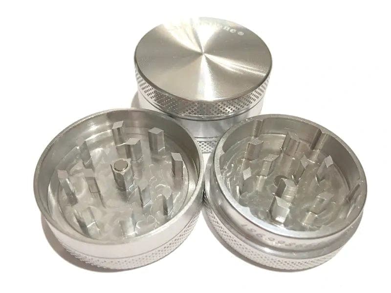 2 Piece / Silver SharpStone Mini Weed Grinder - 1.5" Inches