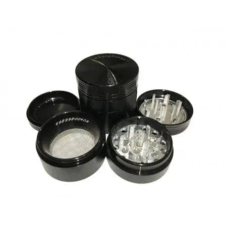 4 Piece / Black SharpStone Mini Weed Grinder - 1.5" Inches